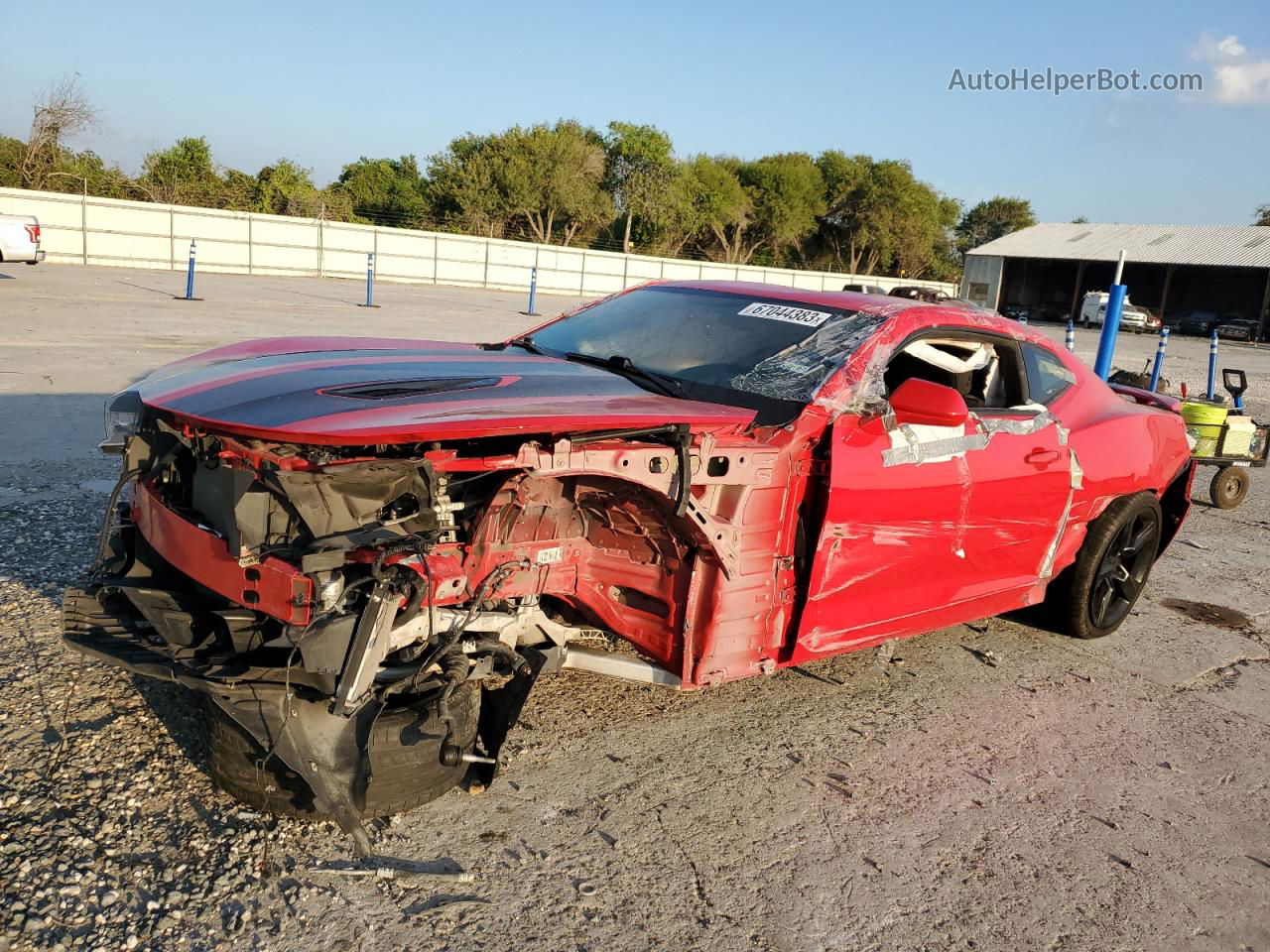 2017 Chevrolet Camaro Ss Red vin: 1G1FF1R76H0164498