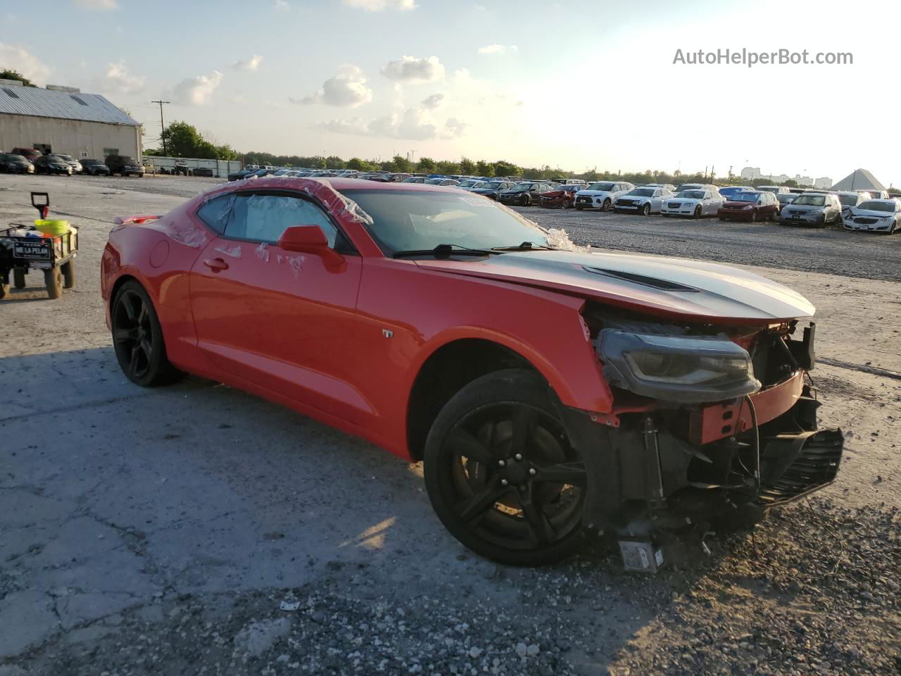 2017 Chevrolet Camaro Ss Red vin: 1G1FF1R76H0164498