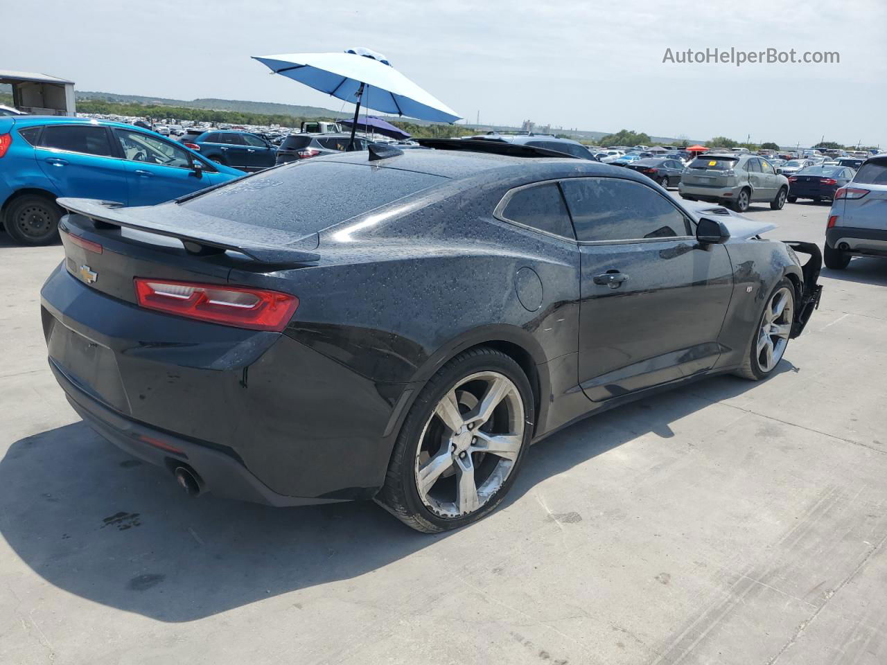 2018 Chevrolet Camaro Ss Black vin: 1G1FF1R76J0115954