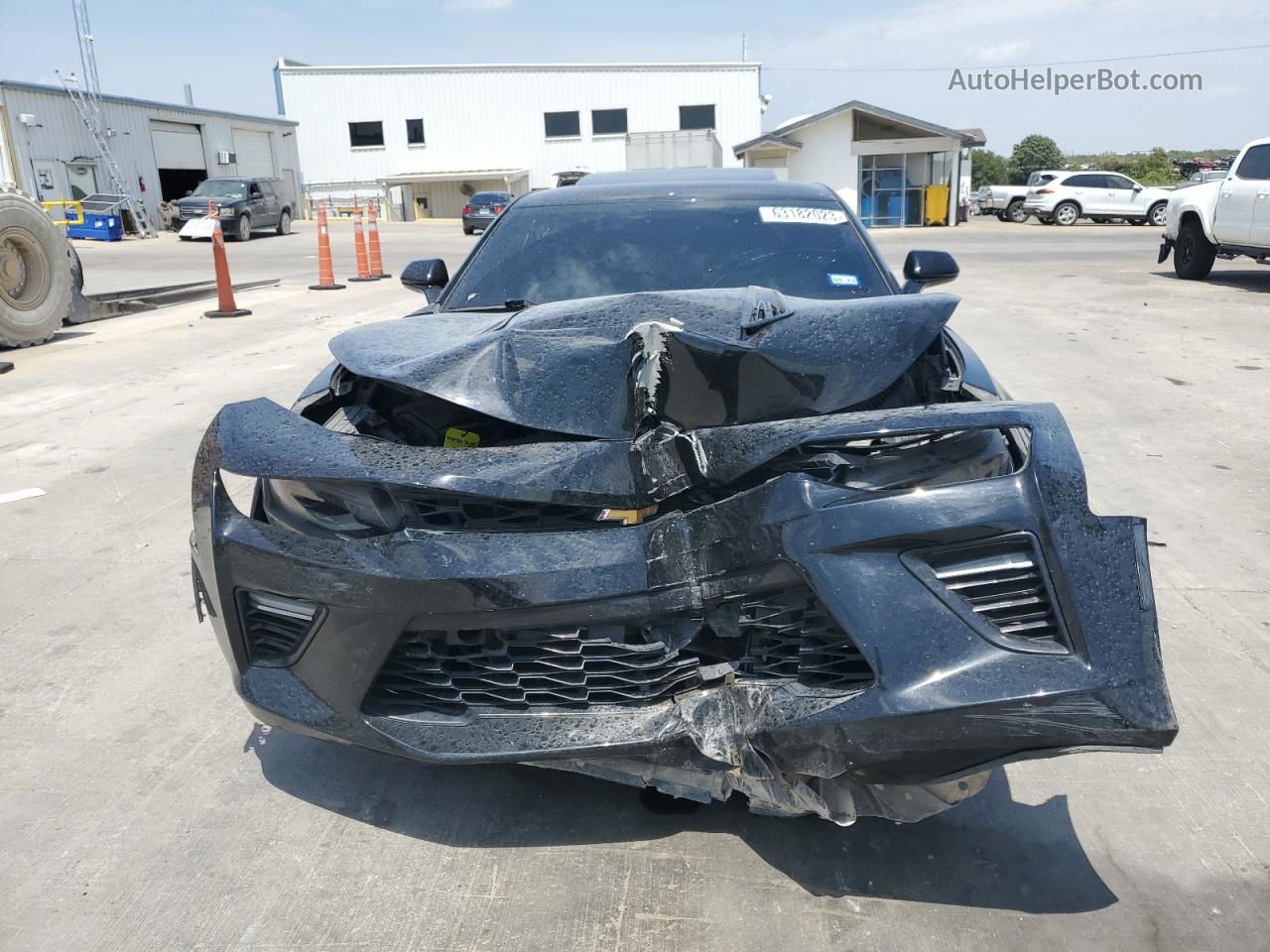 2018 Chevrolet Camaro Ss Black vin: 1G1FF1R76J0115954