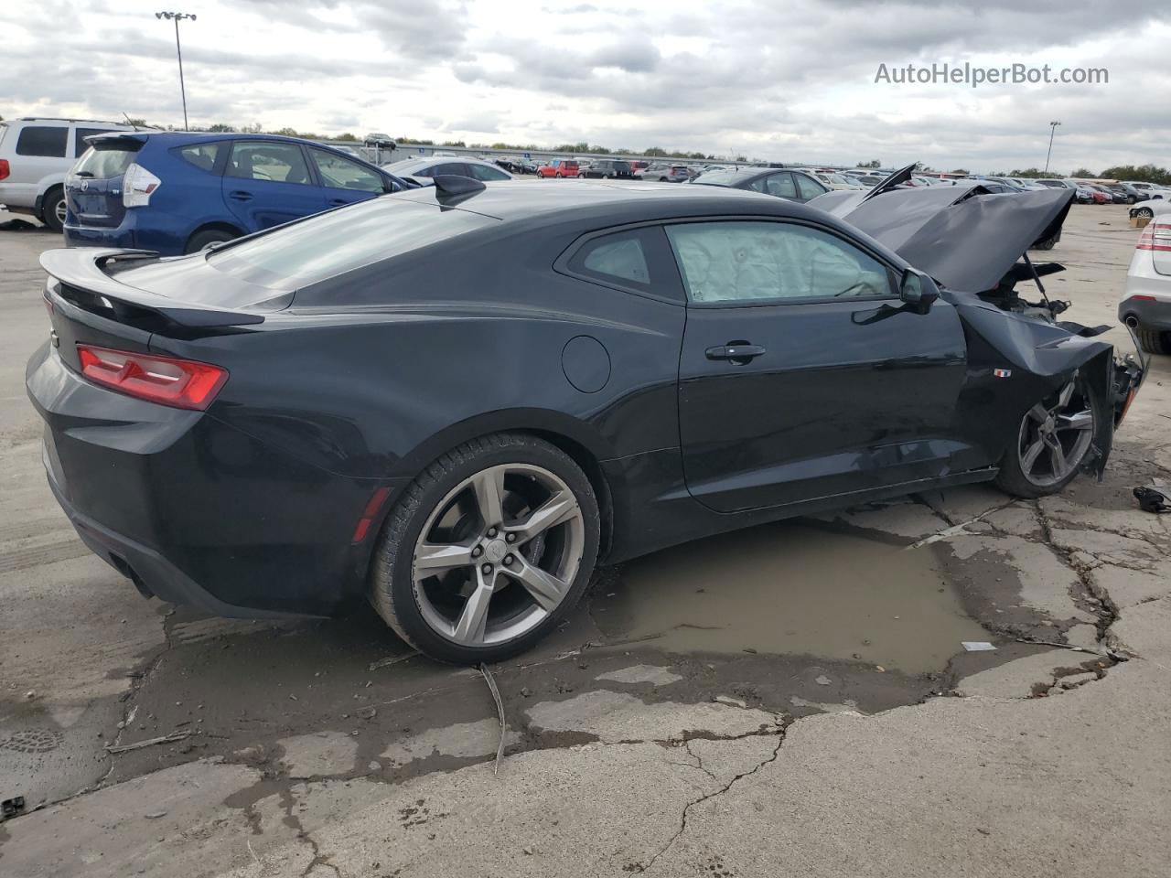 2018 Chevrolet Camaro Ss Black vin: 1G1FF1R76J0119115