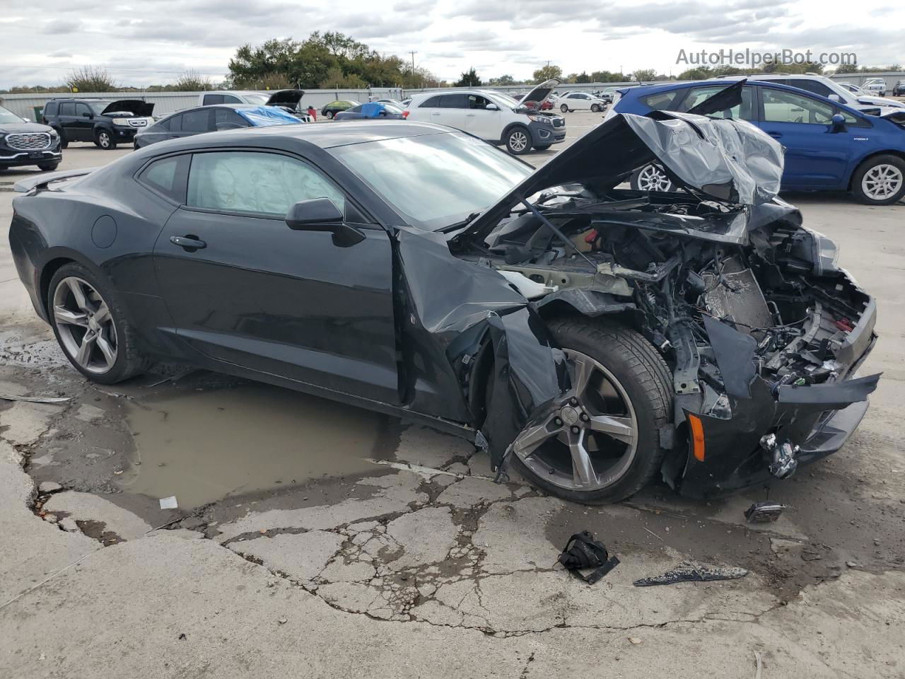 2018 Chevrolet Camaro Ss Black vin: 1G1FF1R76J0119115