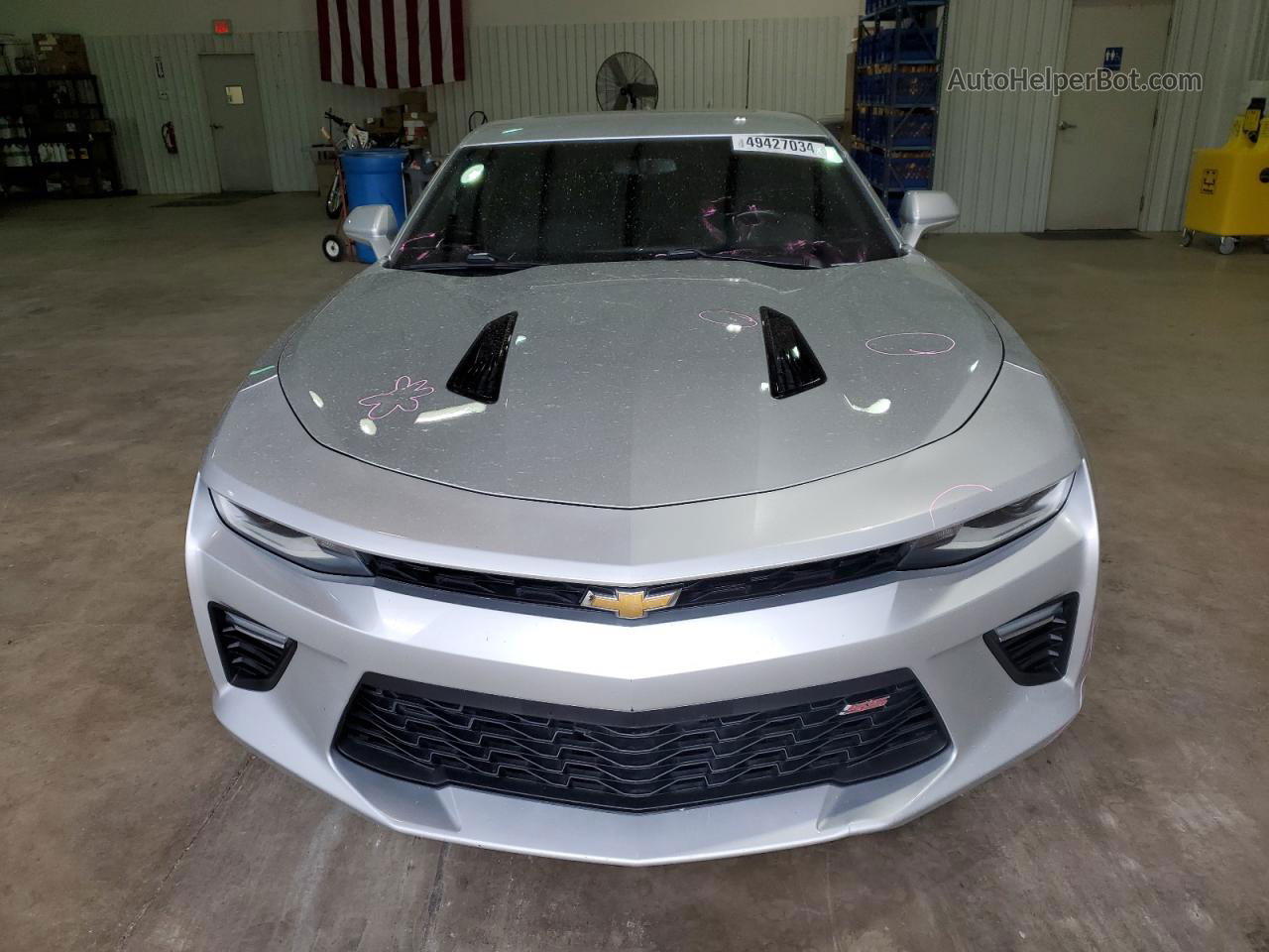 2018 Chevrolet Camaro Ss Silver vin: 1G1FF1R76J0124623