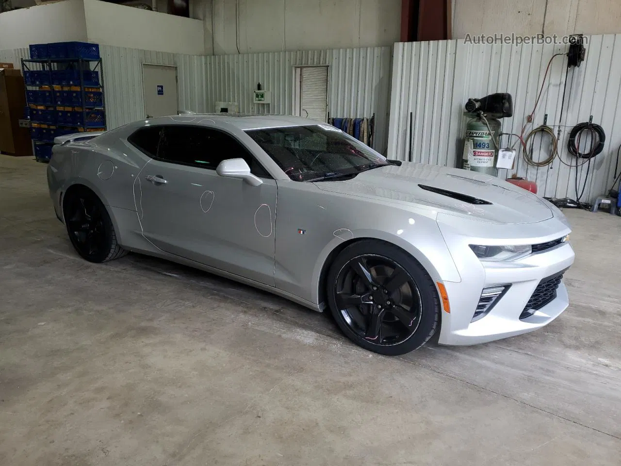 2018 Chevrolet Camaro Ss Silver vin: 1G1FF1R76J0124623