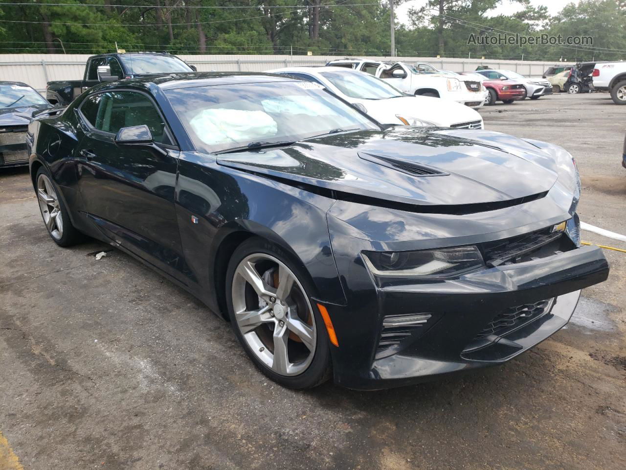 2018 Chevrolet Camaro Ss Black vin: 1G1FF1R76J0132561