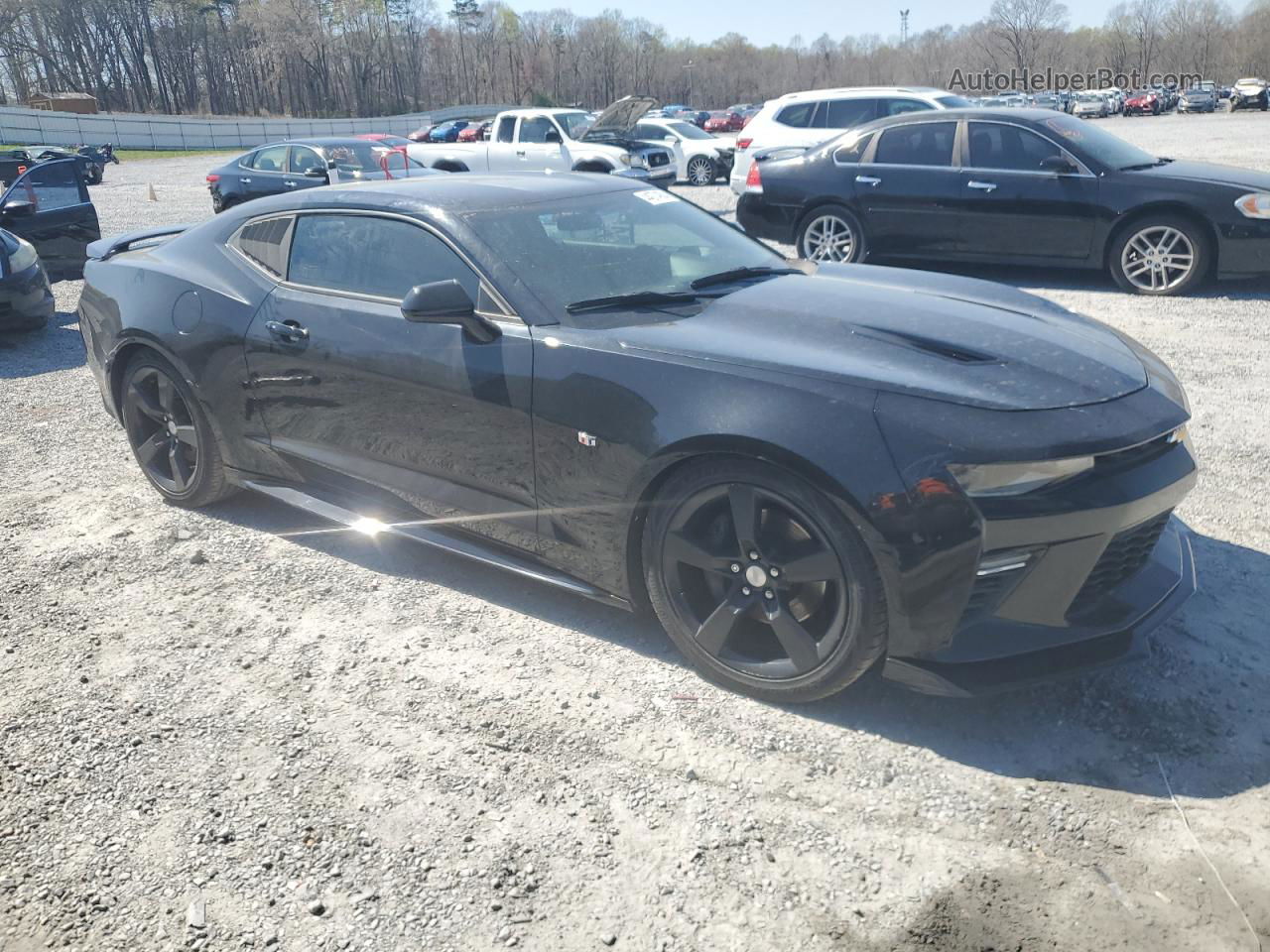 2018 Chevrolet Camaro Ss Black vin: 1G1FF1R77J0110584