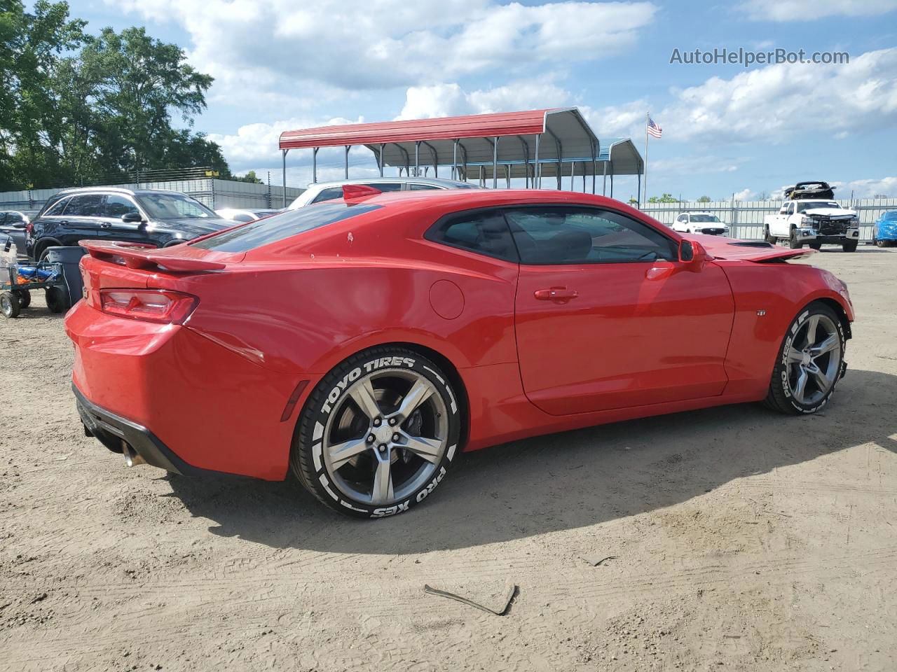 2018 Chevrolet Camaro Ss Red vin: 1G1FF1R77J0123612