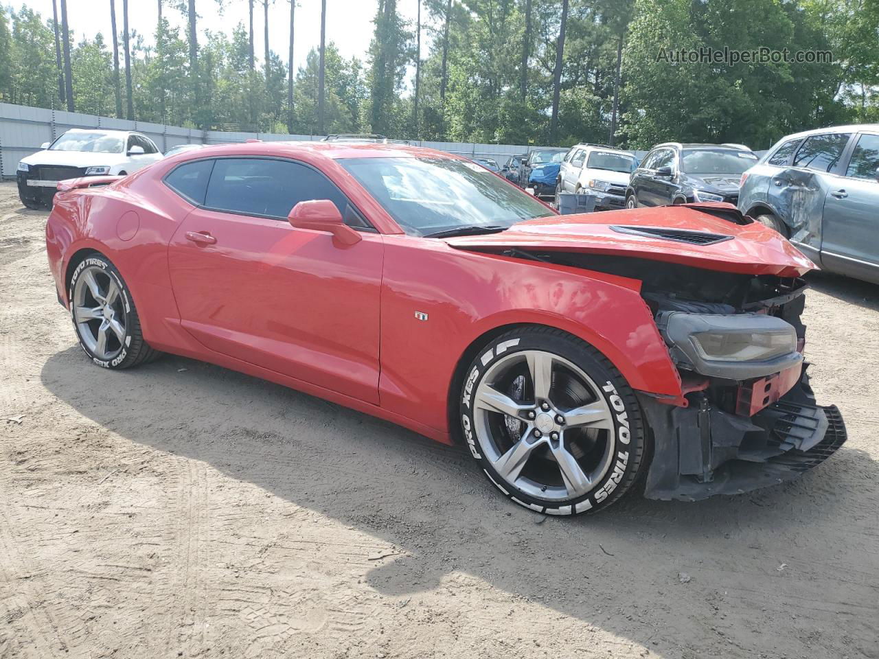 2018 Chevrolet Camaro Ss Red vin: 1G1FF1R77J0123612