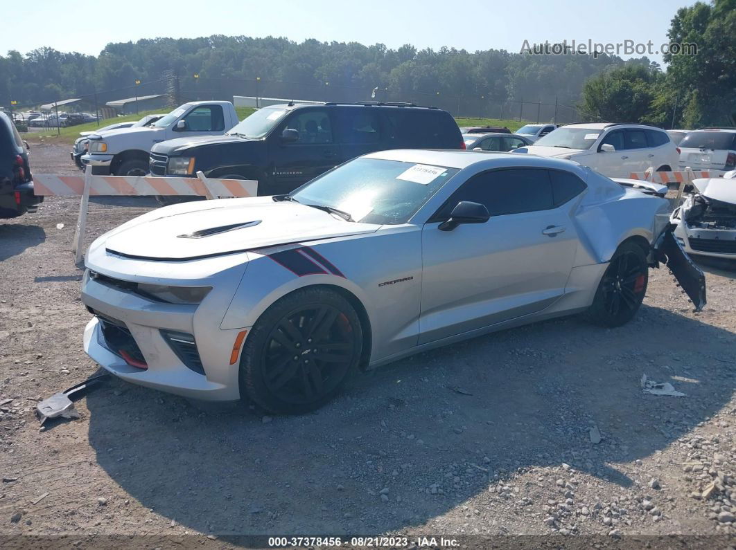 2018 Chevrolet Camaro 1ss Silver vin: 1G1FF1R77J0125831