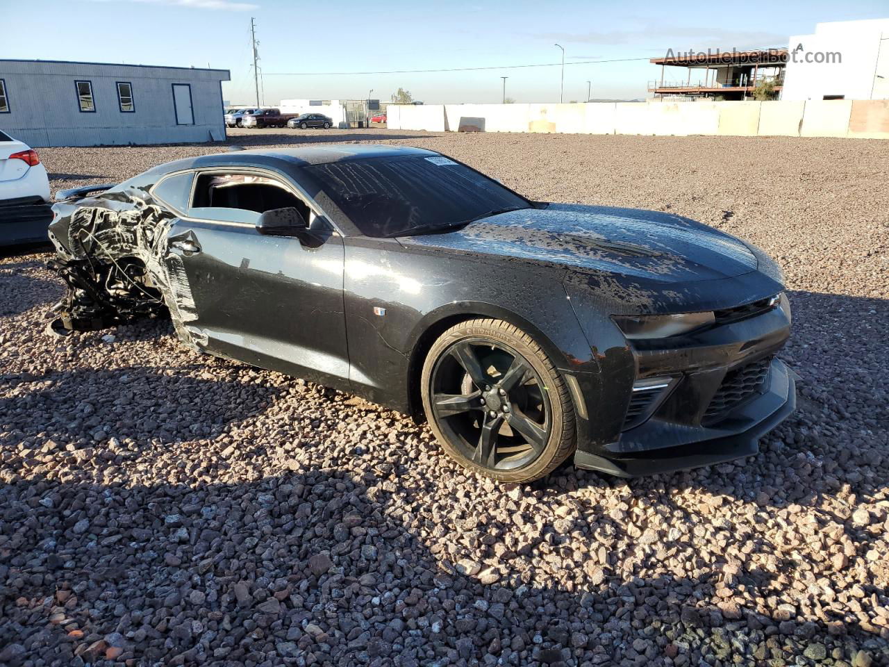 2018 Chevrolet Camaro Ss Black vin: 1G1FF1R77J0141656