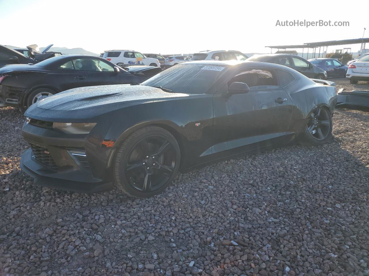 2018 Chevrolet Camaro Ss Black vin: 1G1FF1R77J0141656