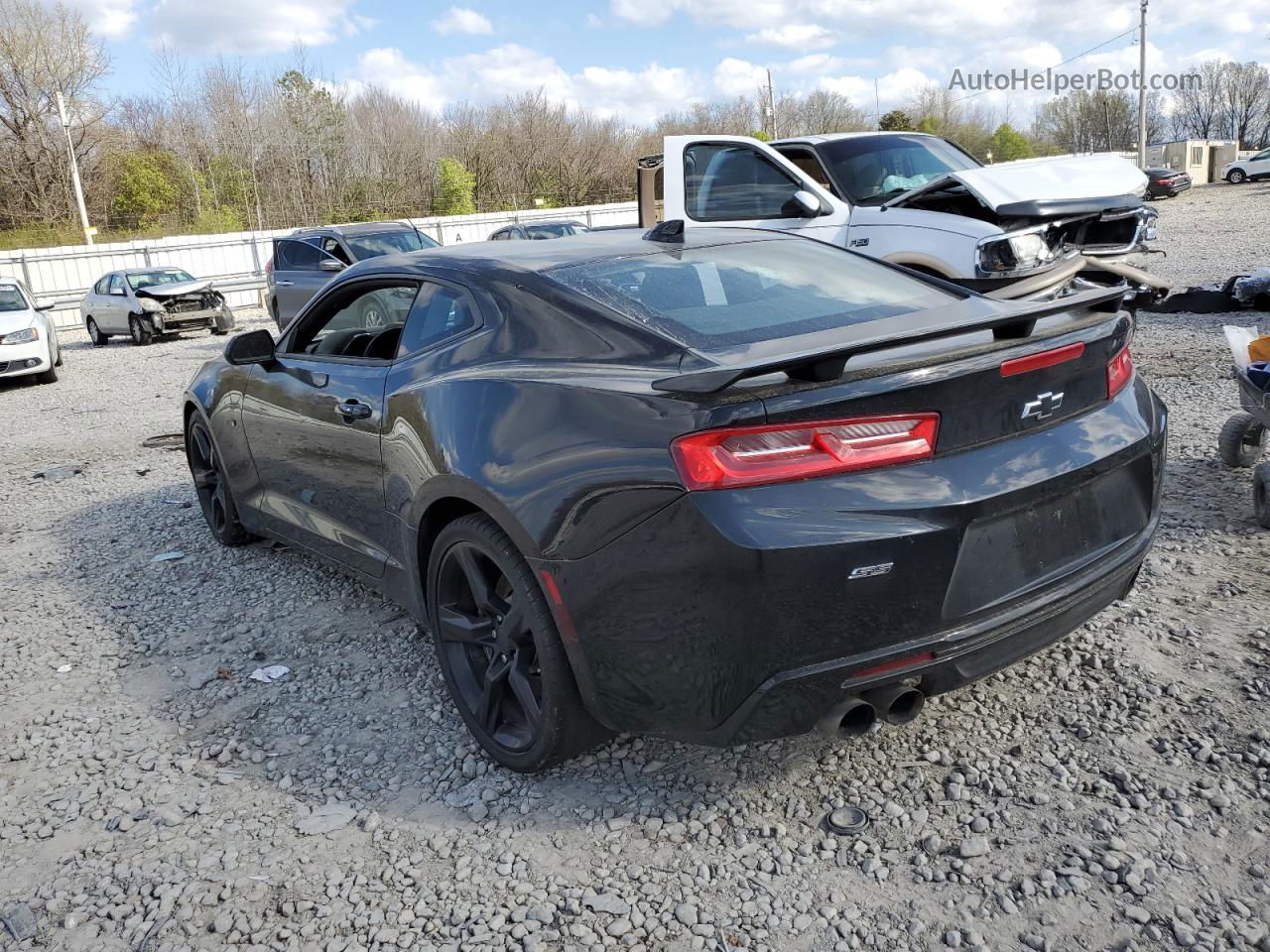 2017 Chevrolet Camaro Ss Black vin: 1G1FF1R78H0101791