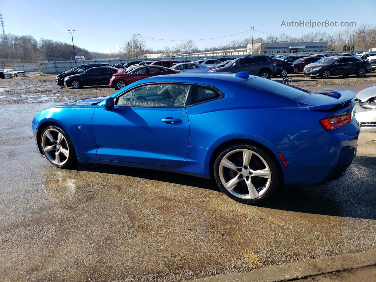 2017 Chevrolet Camaro Ss Blue vin: 1G1FF1R78H0146424