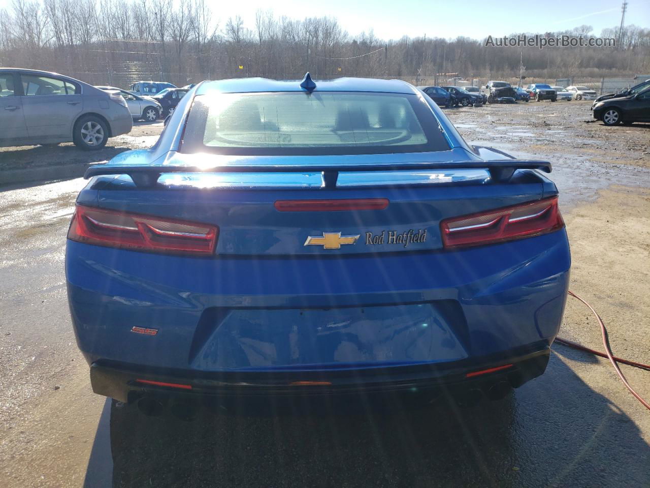 2017 Chevrolet Camaro Ss Blue vin: 1G1FF1R78H0146424