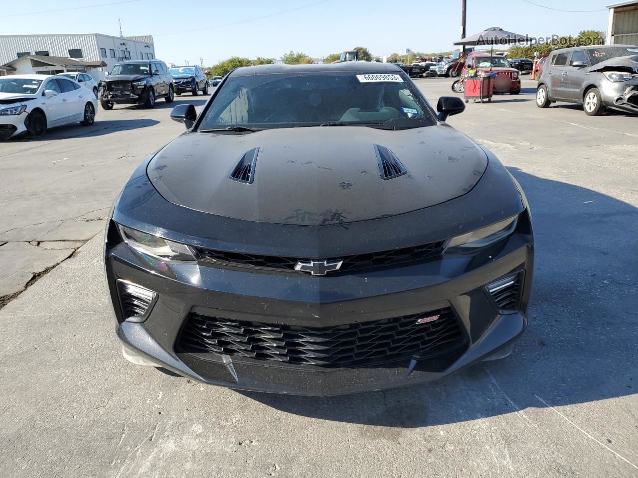 2017 Chevrolet Camaro Ss Black vin: 1G1FF1R78H0184686