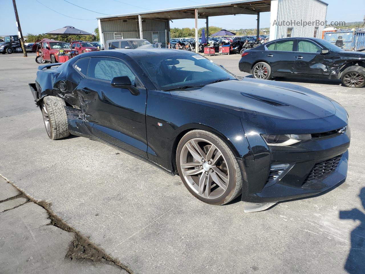 2017 Chevrolet Camaro Ss Black vin: 1G1FF1R78H0184686