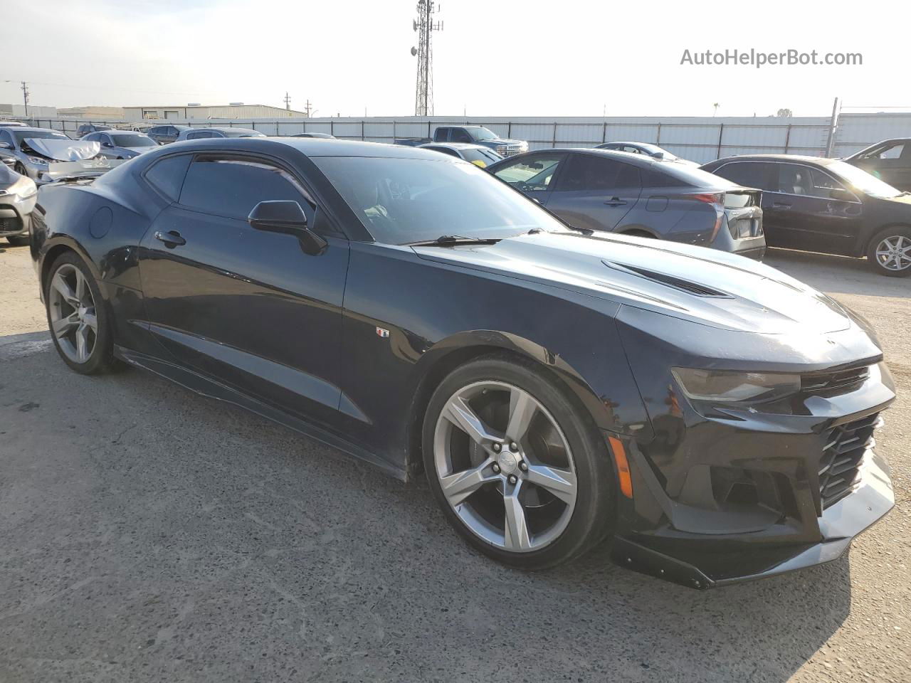 2017 Chevrolet Camaro Ss Black vin: 1G1FF1R78H0197115