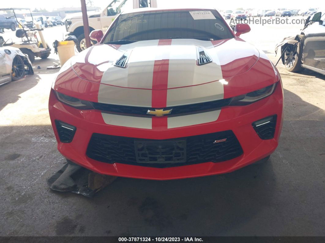 2018 Chevrolet Camaro 1ss Red vin: 1G1FF1R78J0134537