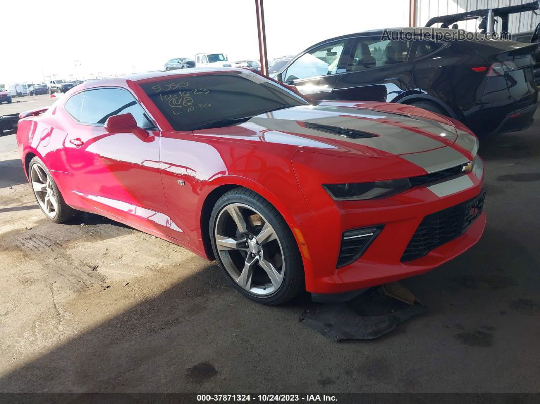 2018 Chevrolet Camaro 1ss Red vin: 1G1FF1R78J0134537