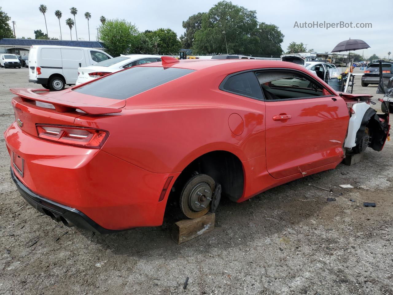 2017 Chevrolet Camaro Ss Red vin: 1G1FF1R7XH0133108