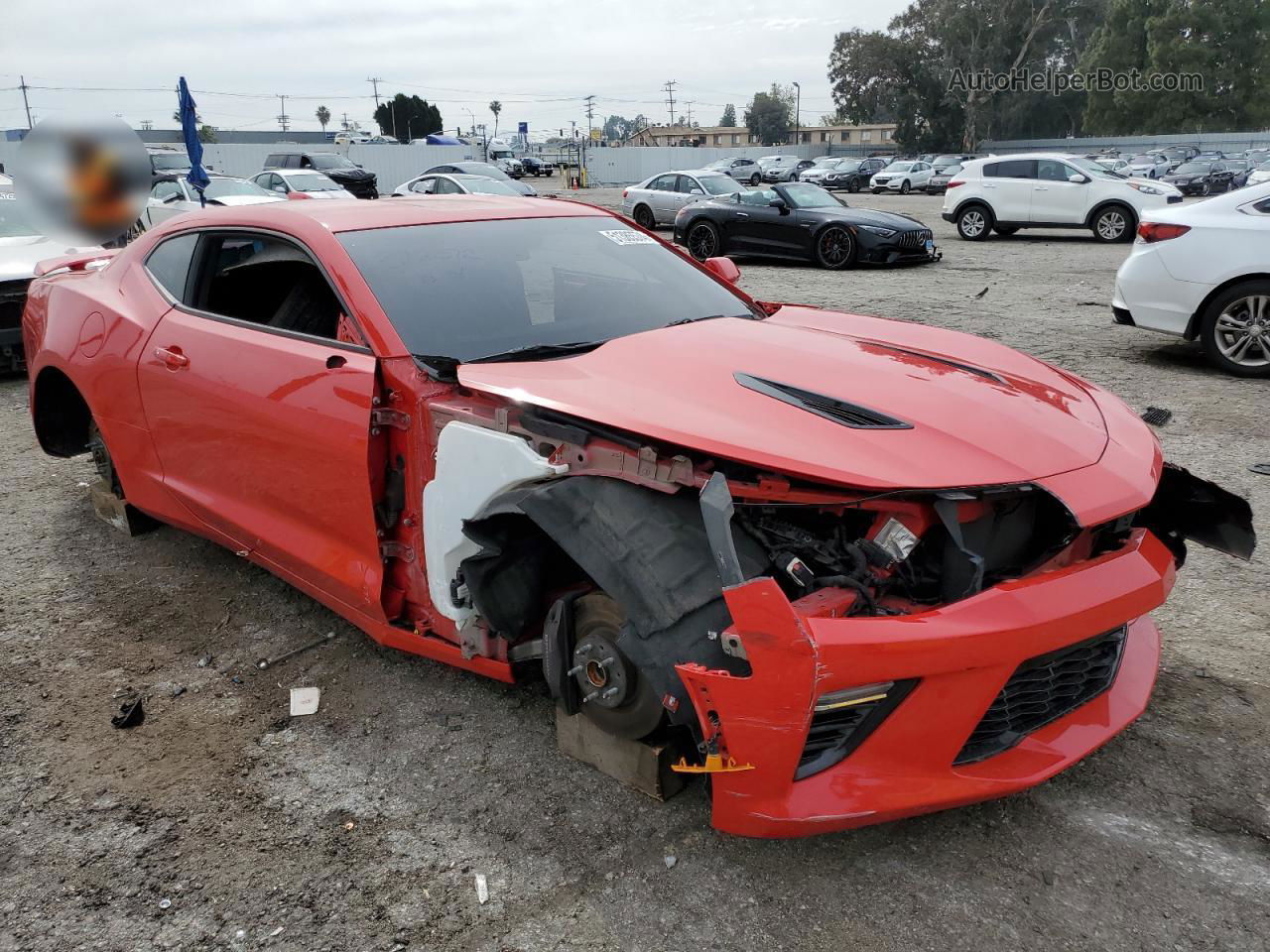 2017 Chevrolet Camaro Ss Red vin: 1G1FF1R7XH0133108