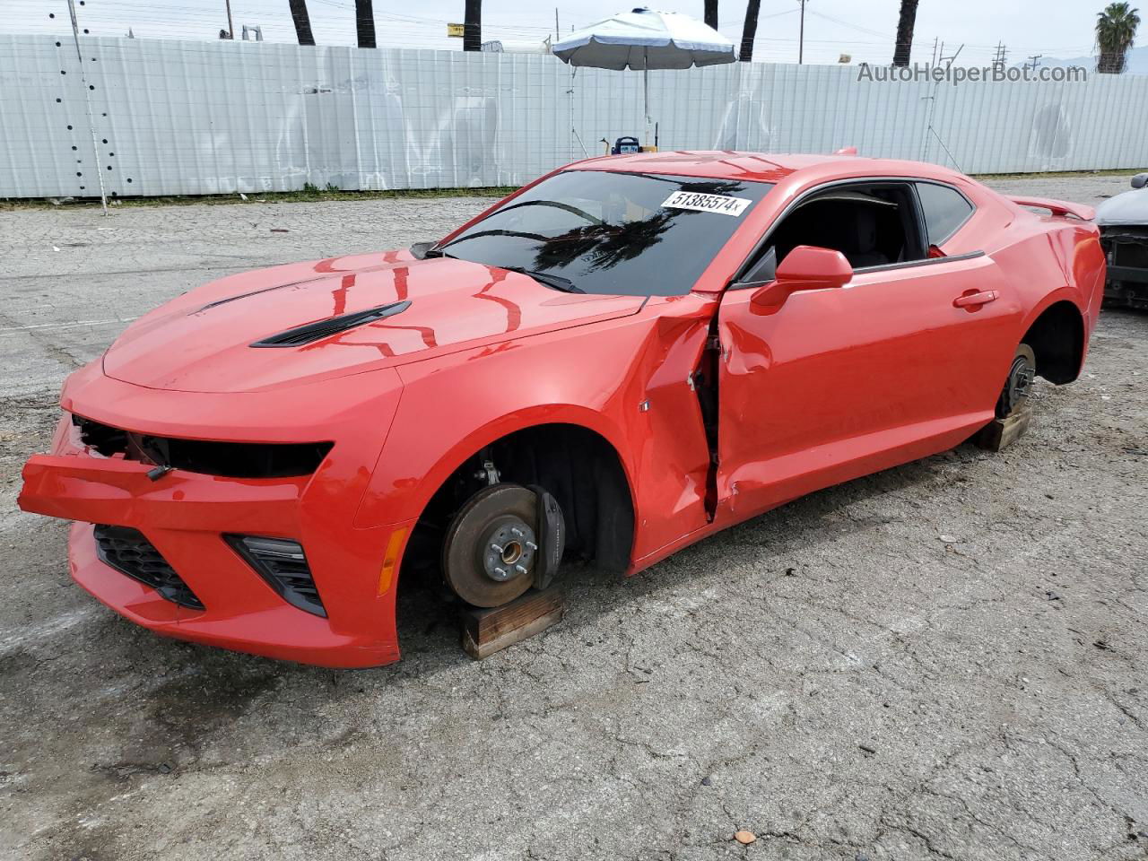 2017 Chevrolet Camaro Ss Red vin: 1G1FF1R7XH0133108