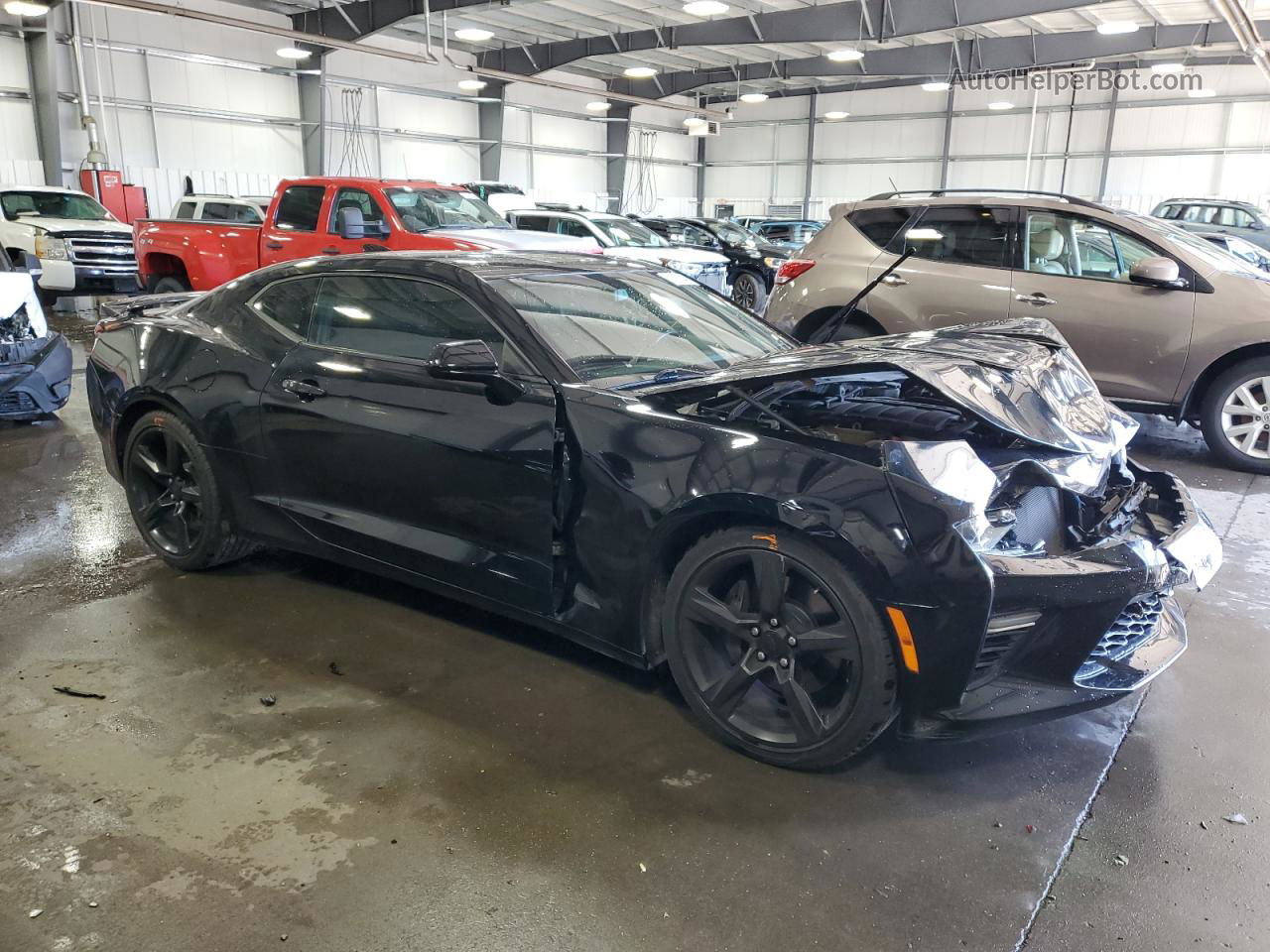 2017 Chevrolet Camaro Ss Black vin: 1G1FF1R7XH0197102