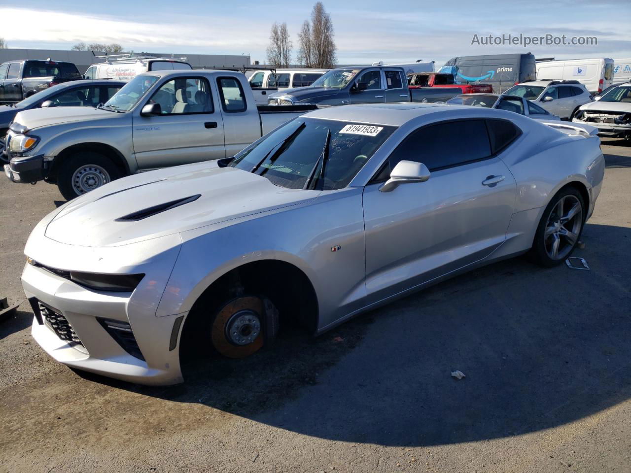 2017 Chevrolet Camaro Ss Silver vin: 1G1FF1R7XH0204730