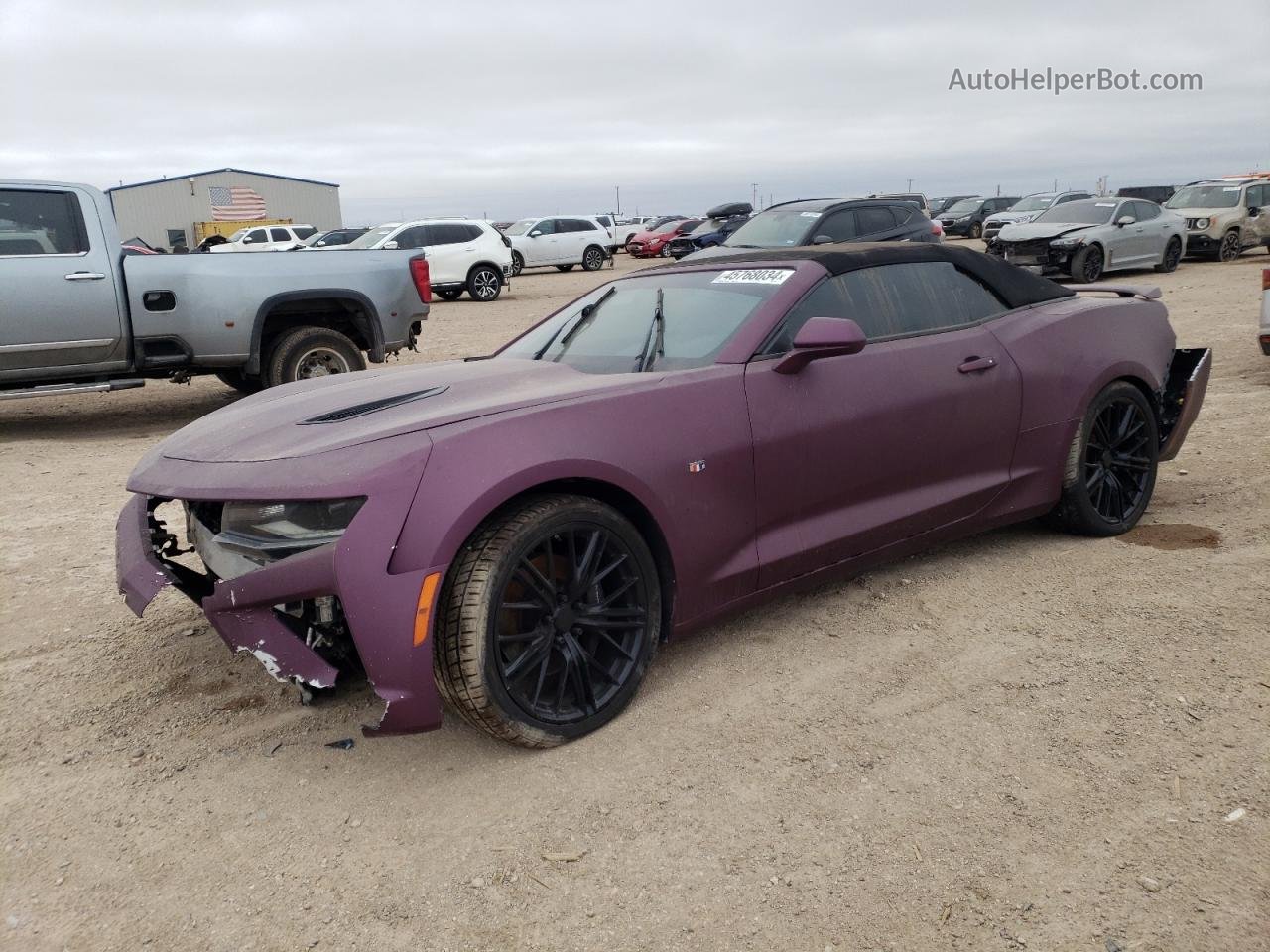 2018 Chevrolet Camaro Ss Фиолетовый vin: 1G1FF3D70J0162531