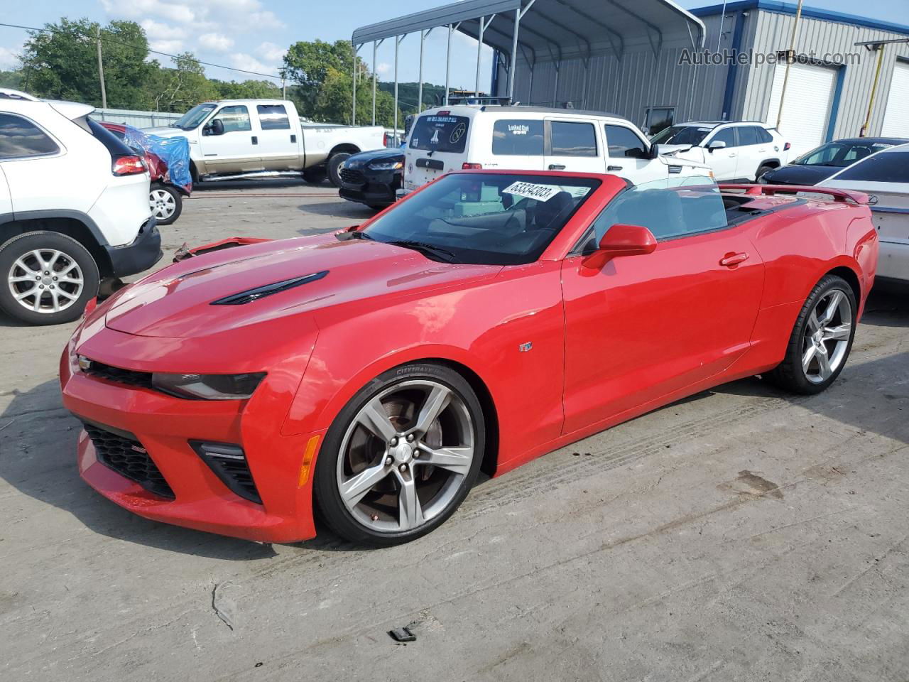 2017 Chevrolet Camaro Ss Red vin: 1G1FF3D71H0201167