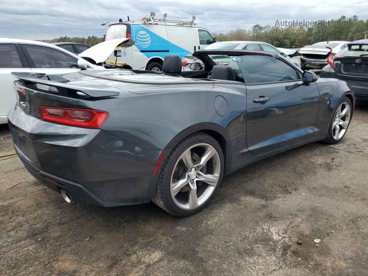 2018 Chevrolet Camaro Ss Gray vin: 1G1FF3D71J0153062