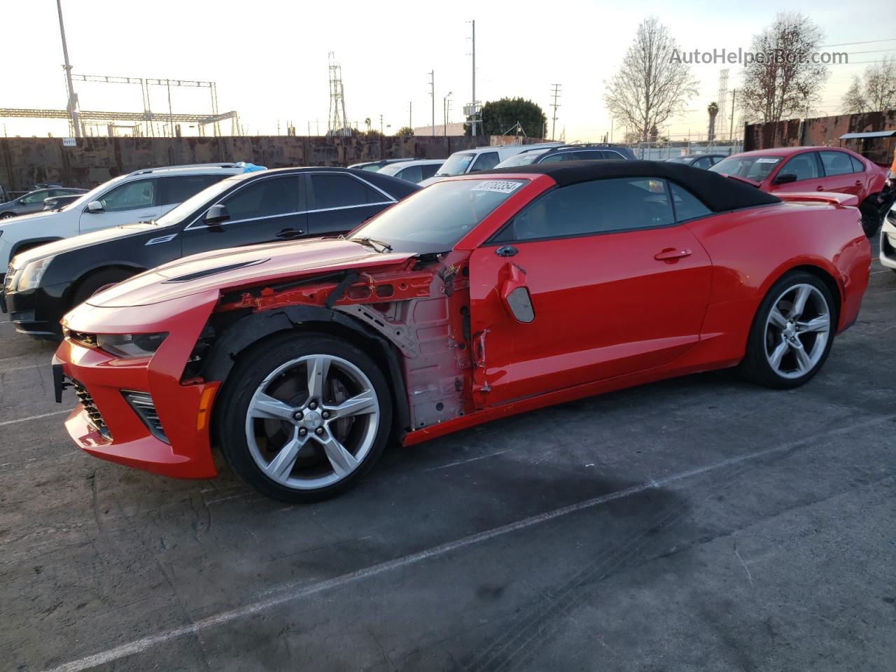 2017 Chevrolet Camaro Ss Red vin: 1G1FF3D72H0171225