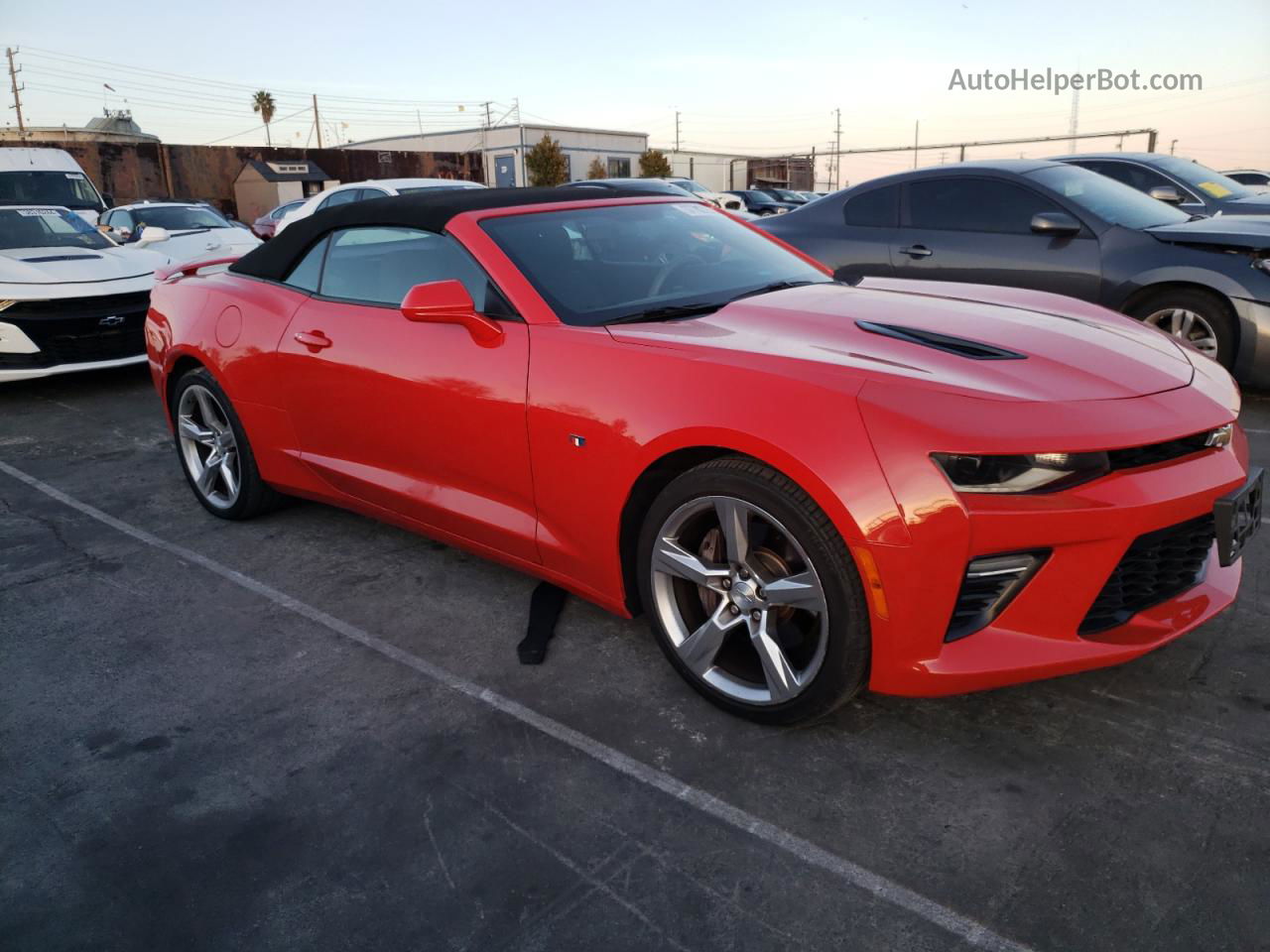 2017 Chevrolet Camaro Ss Red vin: 1G1FF3D72H0171225