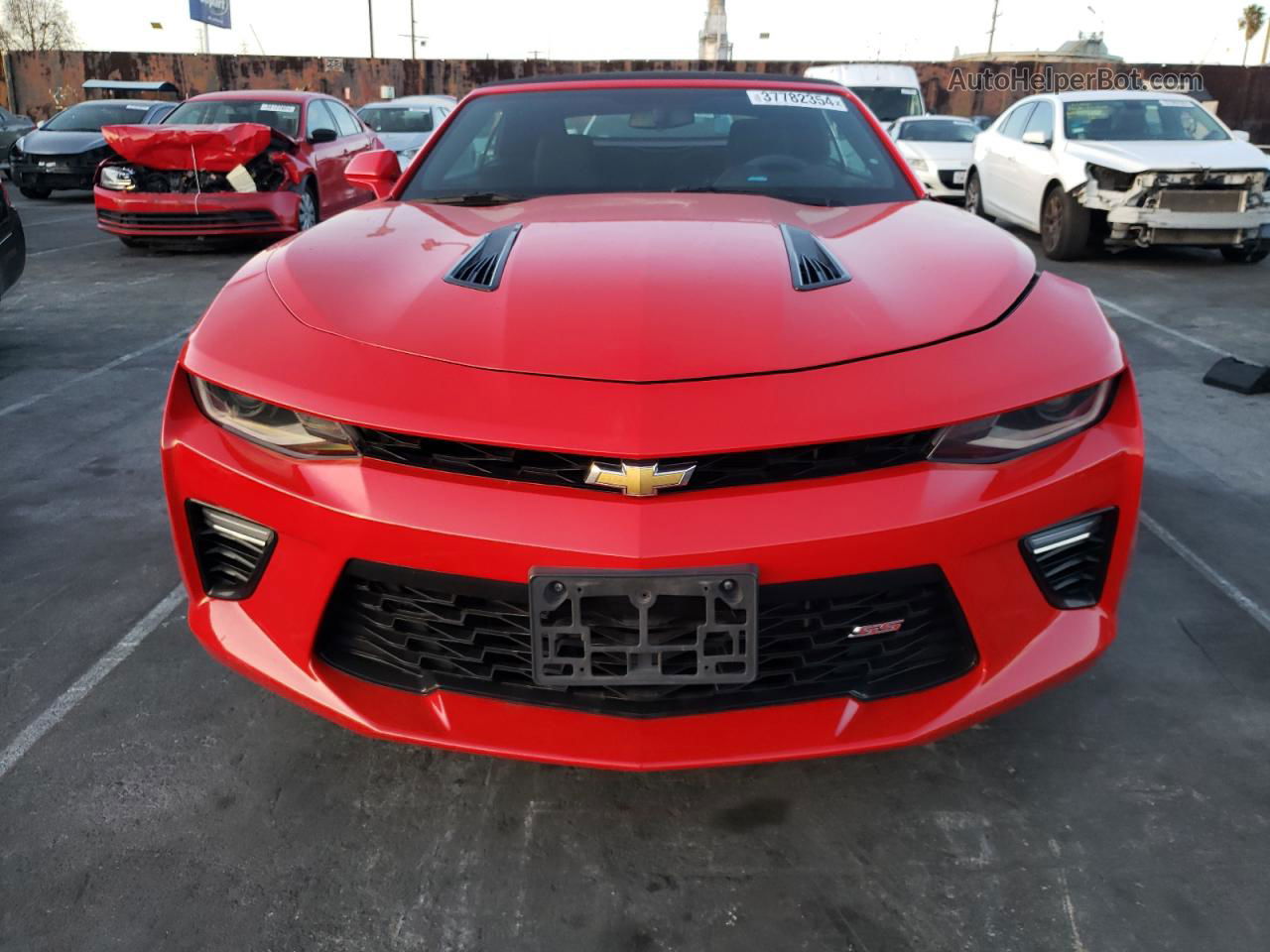 2017 Chevrolet Camaro Ss Red vin: 1G1FF3D72H0171225