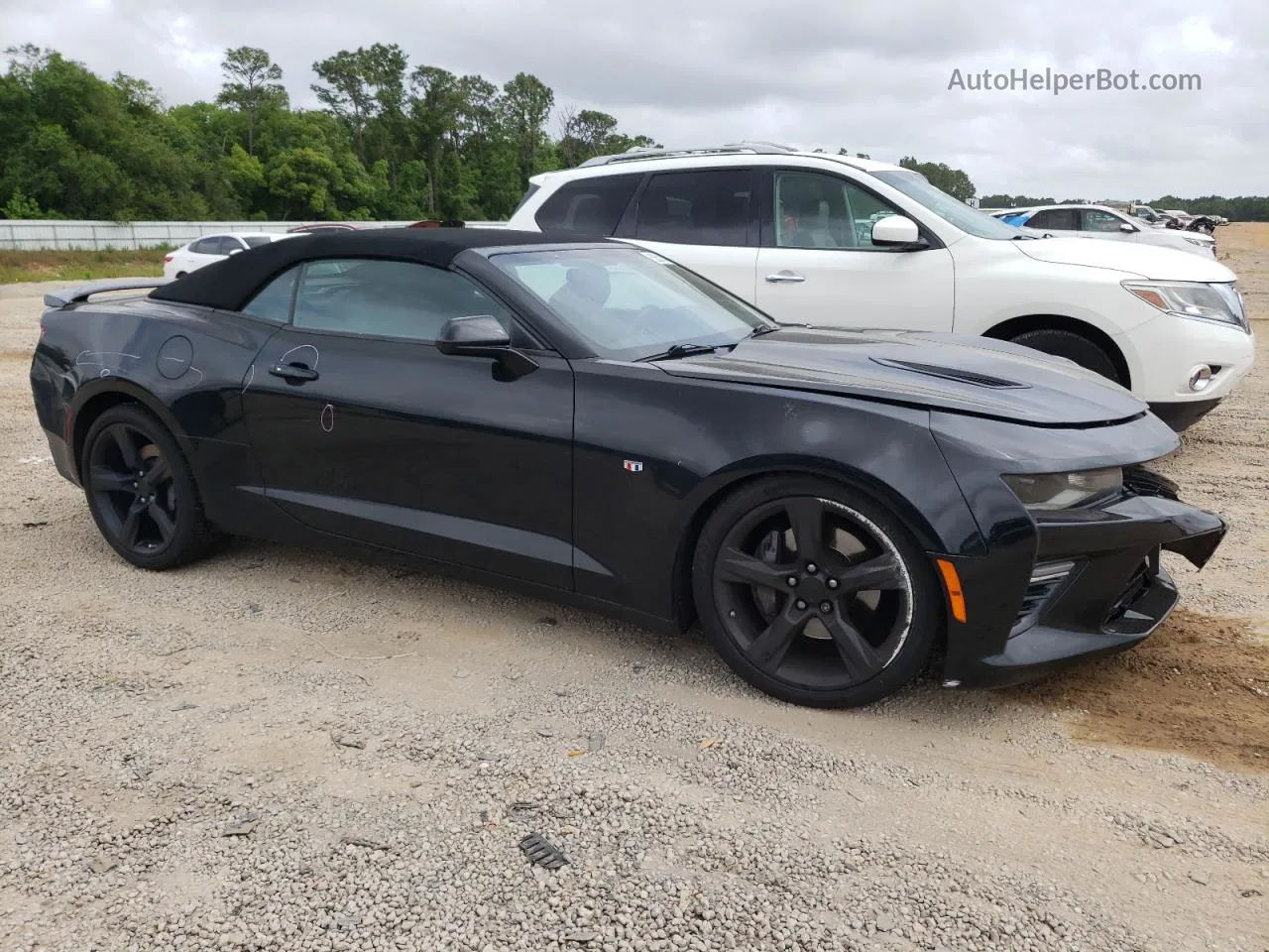 2017 Chevrolet Camaro Ss Black vin: 1G1FF3D73H0205334