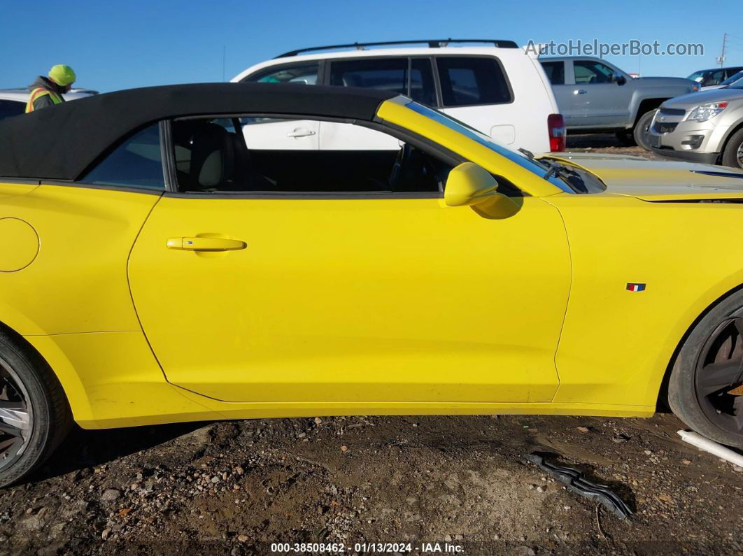 2017 Chevrolet Camaro 1ss Yellow vin: 1G1FF3D73H0207455