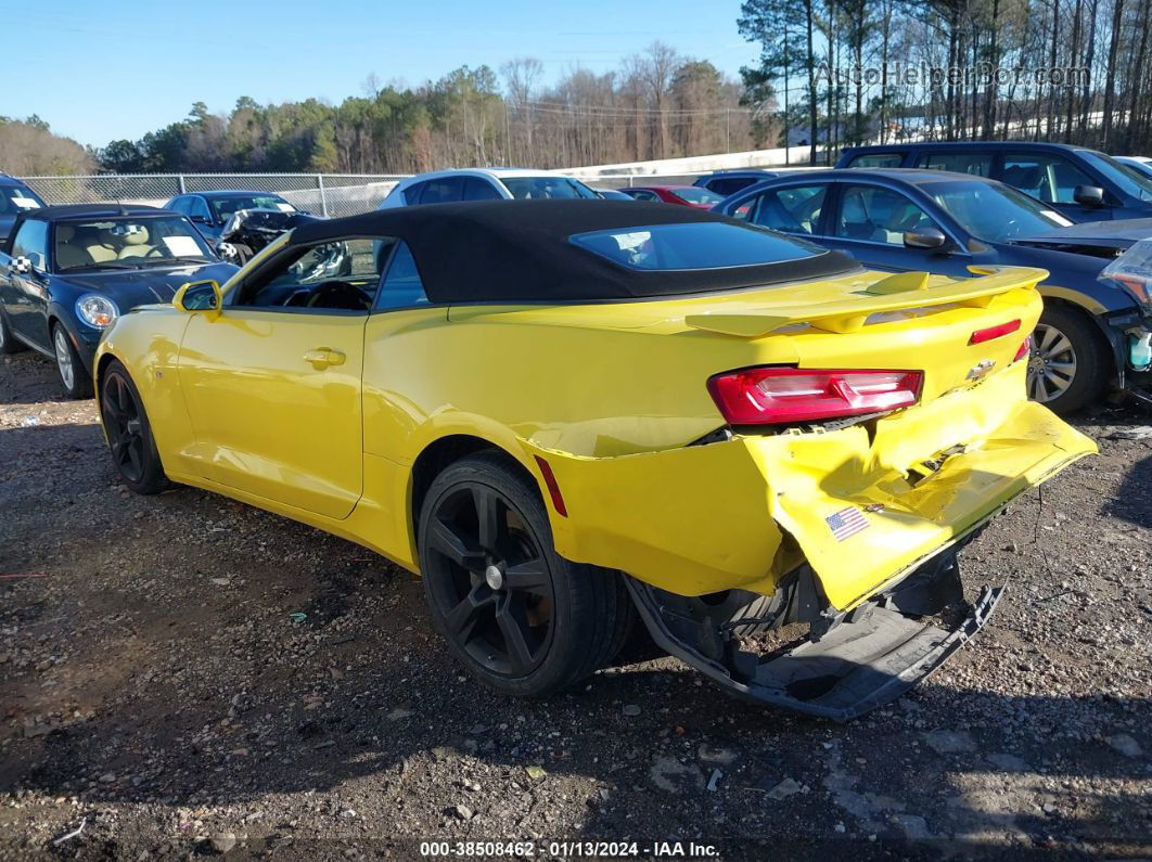 2017 Chevrolet Camaro 1ss Yellow vin: 1G1FF3D73H0207455