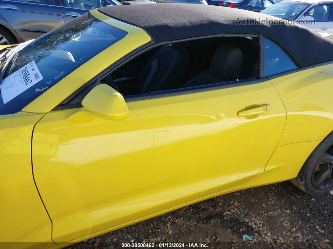 2017 Chevrolet Camaro 1ss Yellow vin: 1G1FF3D73H0207455