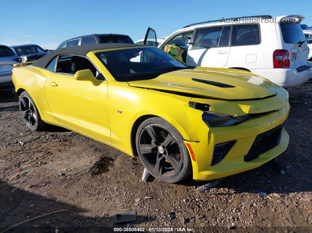 2017 Chevrolet Camaro 1ss Yellow vin: 1G1FF3D73H0207455