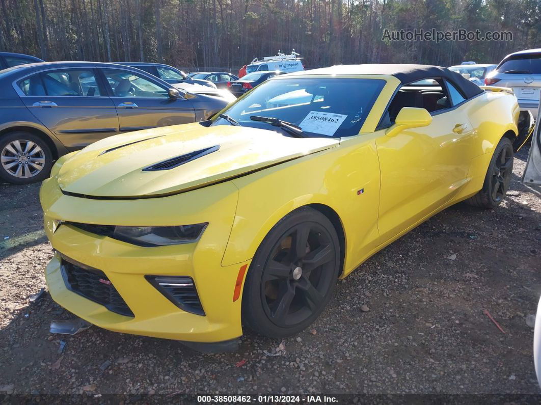 2017 Chevrolet Camaro 1ss Yellow vin: 1G1FF3D73H0207455