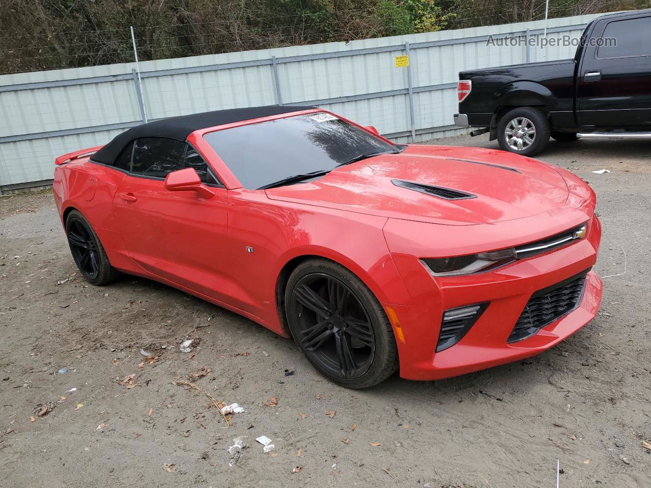 2018 Chevrolet Camaro Ss Red vin: 1G1FF3D73J0125506