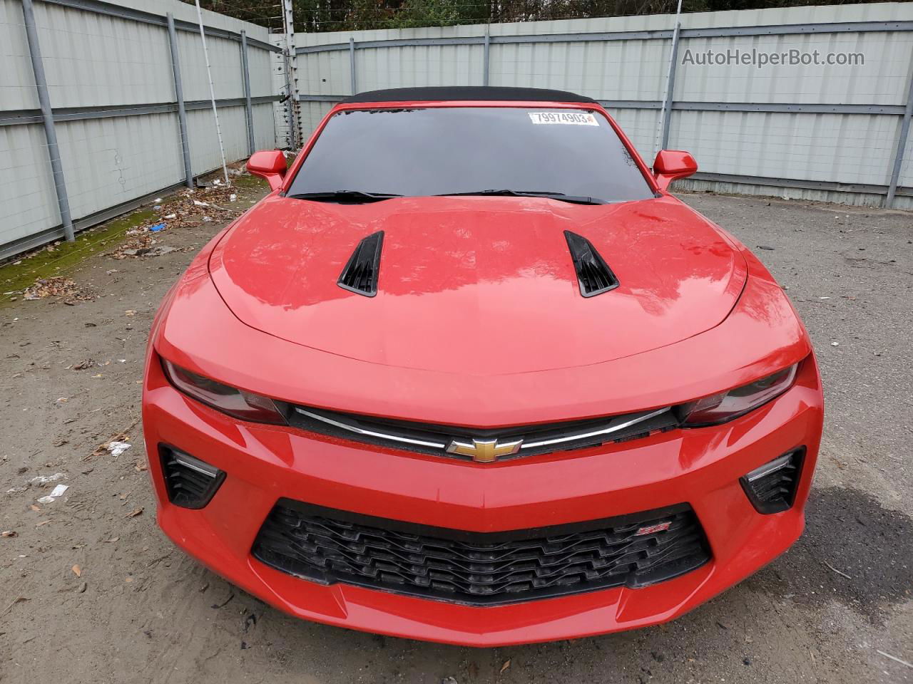 2018 Chevrolet Camaro Ss Red vin: 1G1FF3D73J0125506