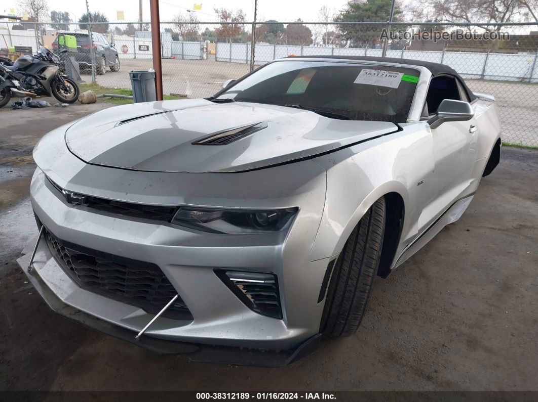 2017 Chevrolet Camaro 1ss Silver vin: 1G1FF3D74H0204841