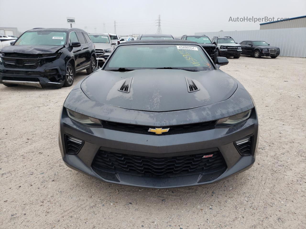 2017 Chevrolet Camaro Ss Charcoal vin: 1G1FF3D76H0172409