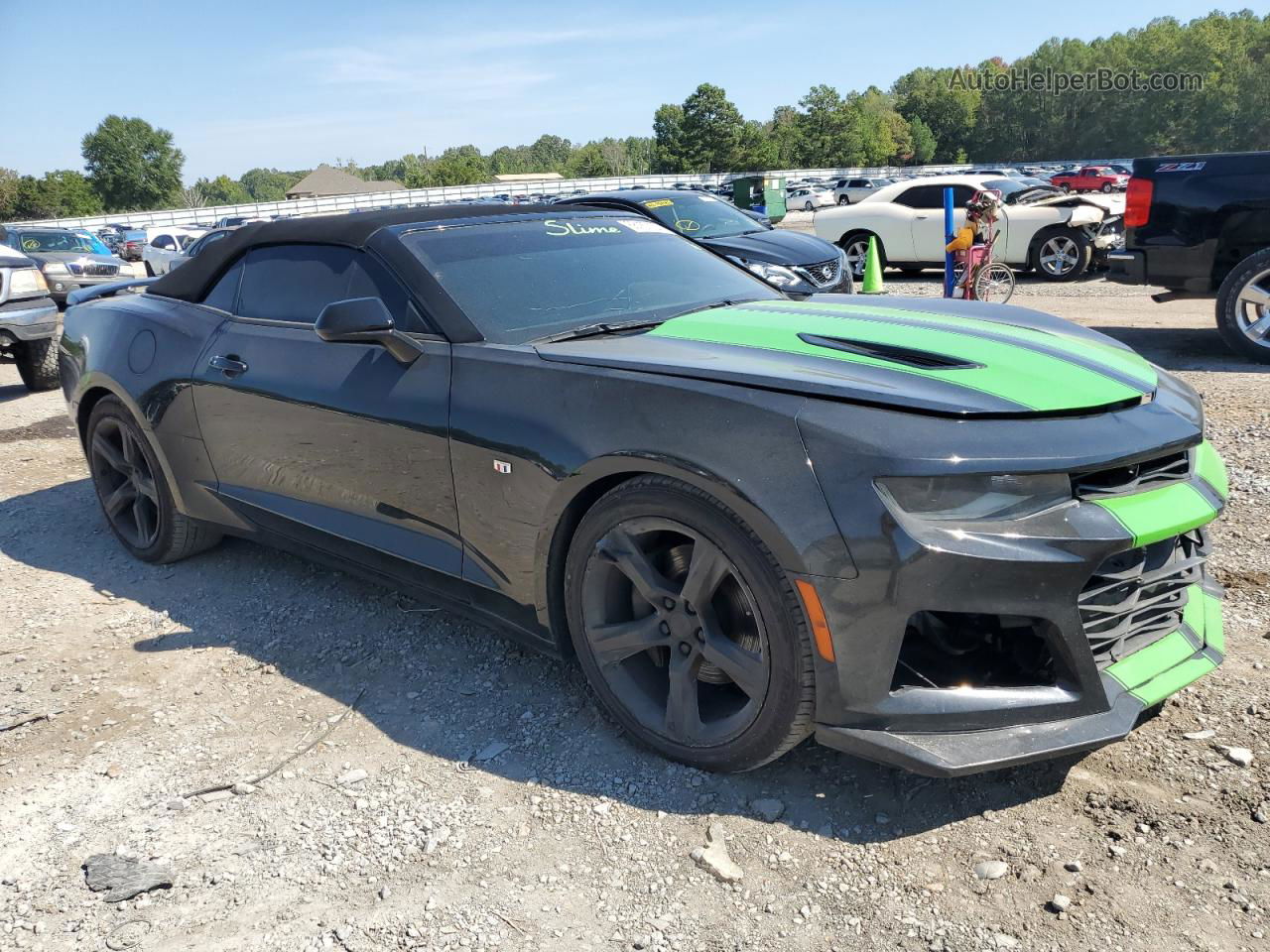 2018 Chevrolet Camaro Ss Black vin: 1G1FF3D76J0153784