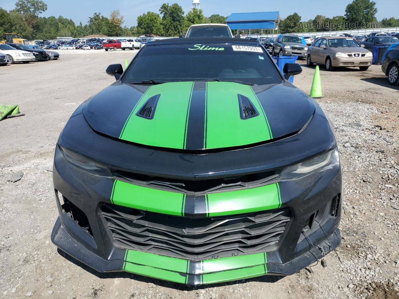 2018 Chevrolet Camaro Ss Black vin: 1G1FF3D76J0153784