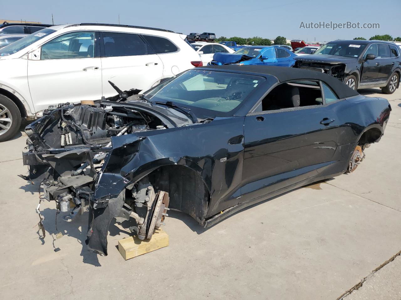 2017 Chevrolet Camaro Ss Black vin: 1G1FF3D78H0166627