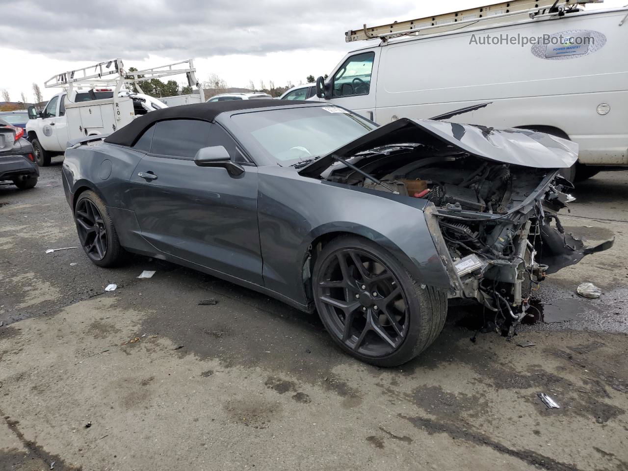 2017 Chevrolet Camaro Ss Charcoal vin: 1G1FF3D79H0171478