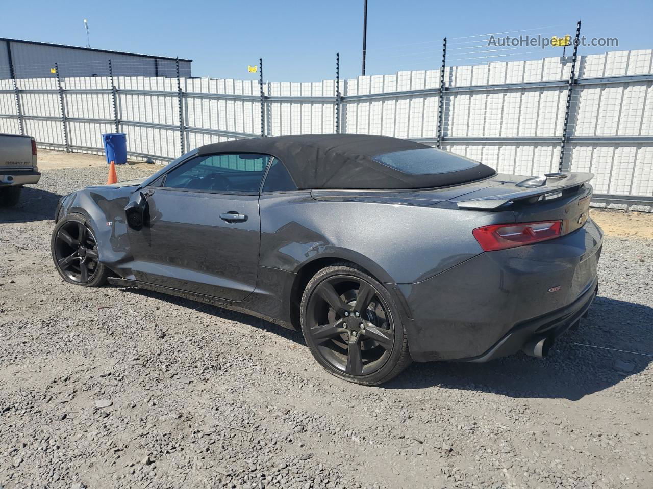 2017 Chevrolet Camaro Ss Gray vin: 1G1FF3D79H0197661