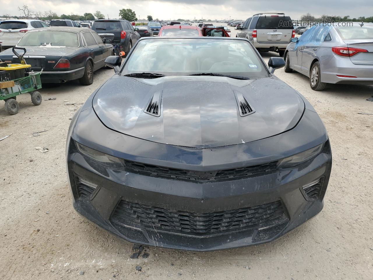 2017 Chevrolet Camaro Ss Black vin: 1G1FF3D7XH0199323